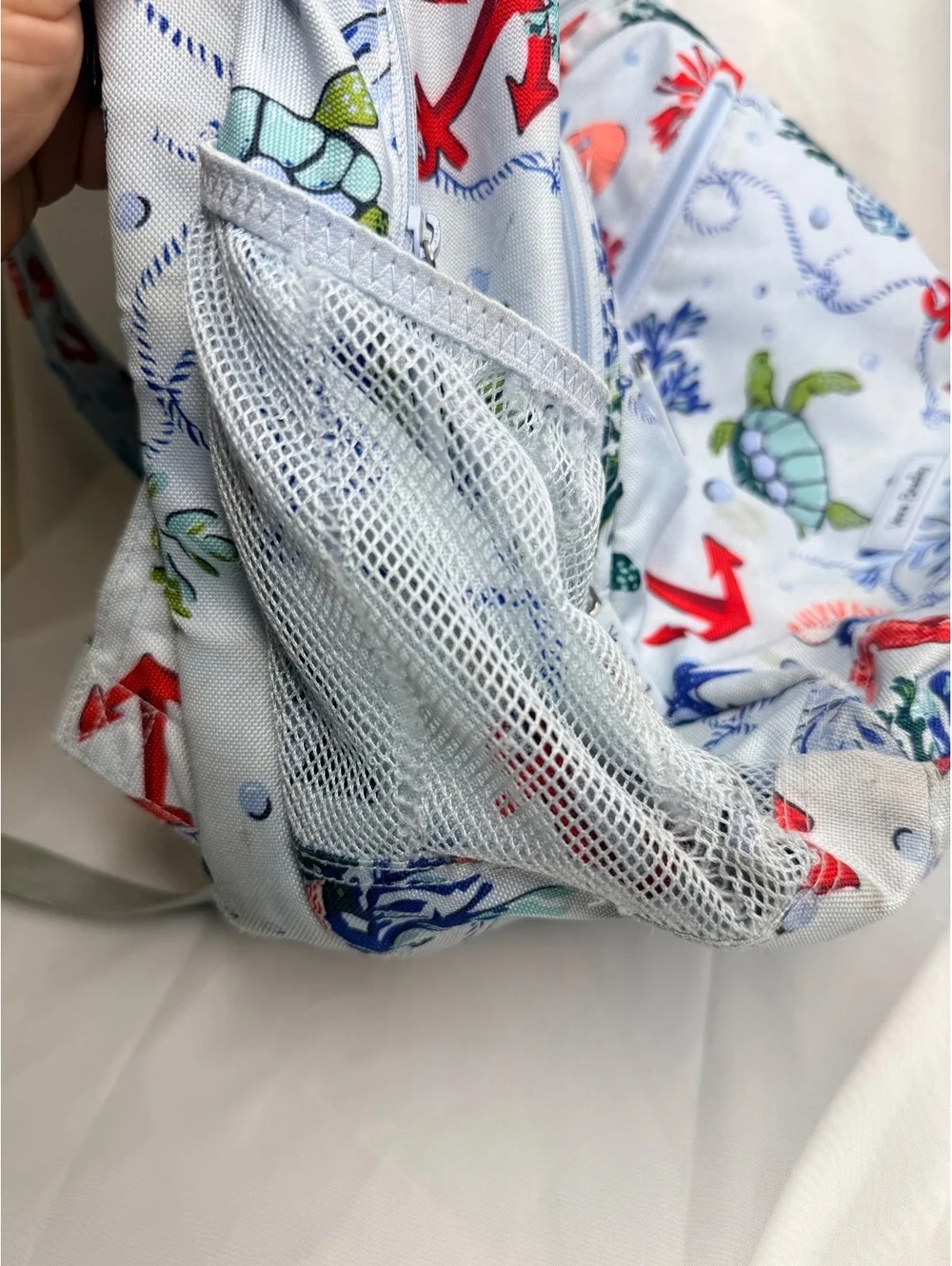 Vera Bradley Anchors Aweigh Essential Large Backpack Retired Pattern